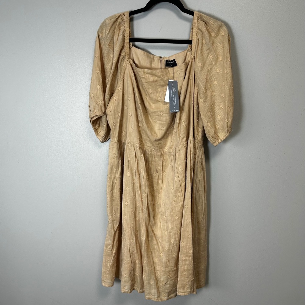 Lane Bryant princess cut size 18 yellow cottage core dress